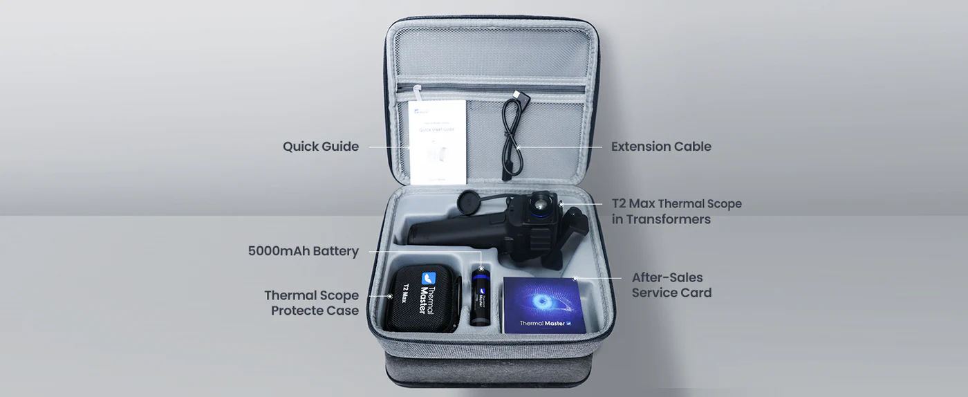 Тепловізор для смартфона Thermal Master T2 Max (1490 м, 15 мм, Android Type-C)