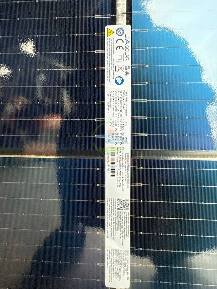Сонячна панель JA Solar 460Вт N-type, Bifacial, JAM54D40-460/LB JAM72S20-460/MR фото