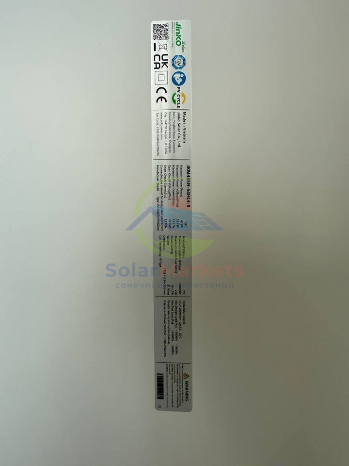 Сонячна панель Jinko Solar N-Type Tiger Neo 435W JKM-435N-54HL4R-B Full Black Одностороння JKM-435N-54HL4R-B фото 2