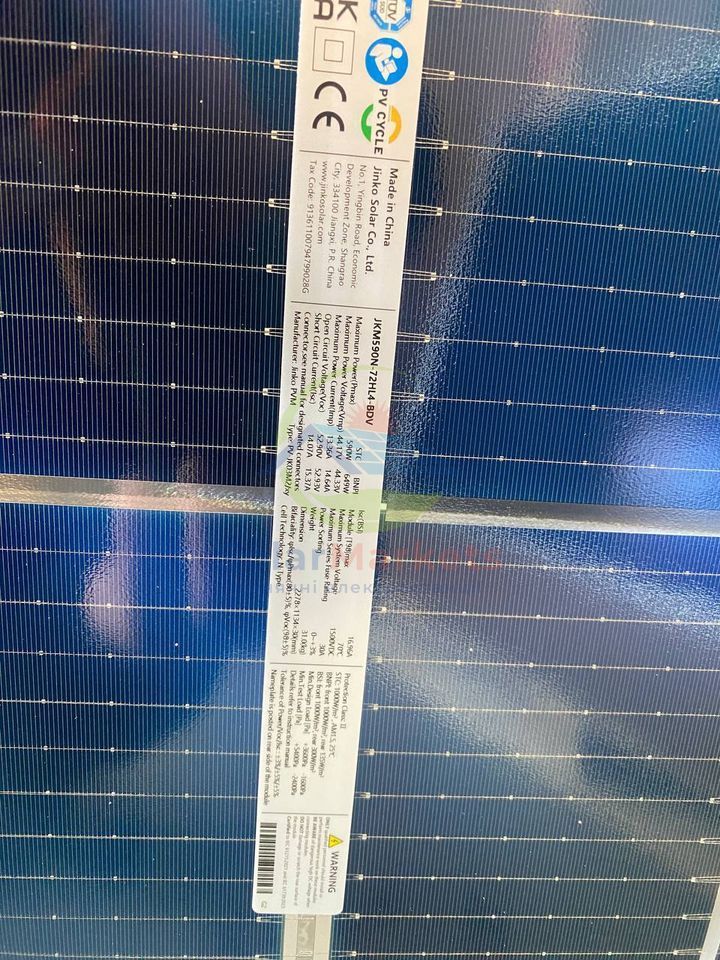 Сонячна панель Jinko Solar JKM590N-72HL4-BDV Silver Frame Bifacial JKM590N-72HL4-V фото 3