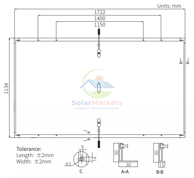 Сонячна панель Longi Solar 425W Hi-MO 6m Full Black Mono (LR5-54HTB-425M) LR5-54HTB-425M фото