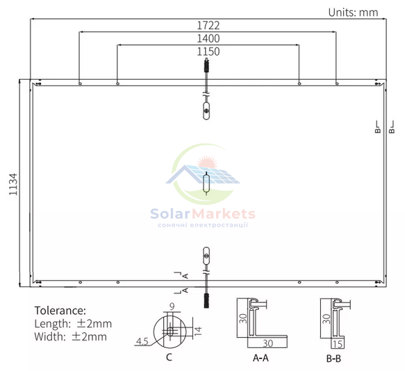 Сонячна панель Longi Solar 425W Hi-MO 6m Full Black Mono (LR5-54HTB-425M) LR5-54HTB-425M фото 2