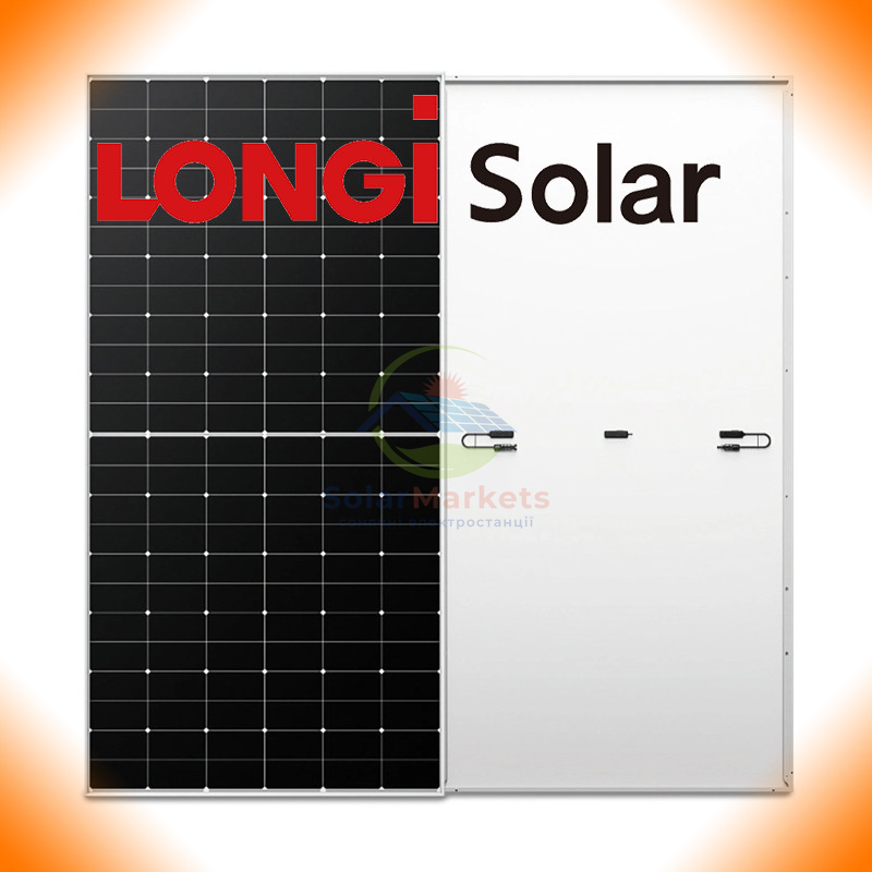 Сонячна панель Longi Solar 600W LR5-72HTH Hi-MO X6 Max Silver Frame LR5-72HTH-600M фото