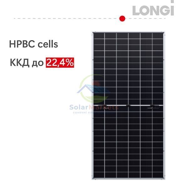Сонячна батарея LONGi Bifacial LR7-72HGD-605M 605Вт LR7-72HGD-605M фото