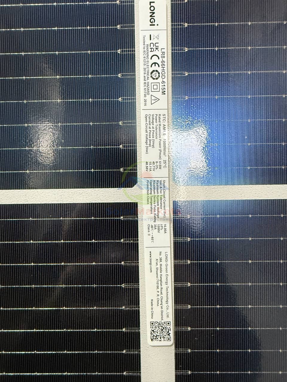 Сонячна батарея LR8-66HGD-615M, LONGi BIFACIAL LR7-72HGD-615M фото