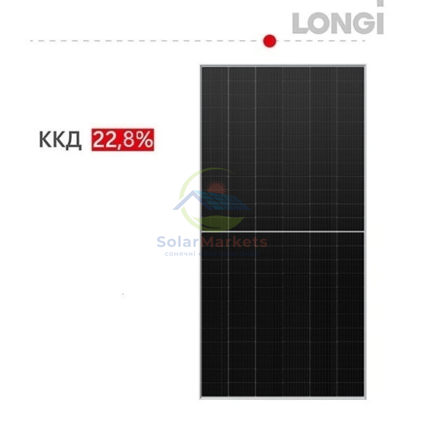 Сонячна панель LONGi LR8-66HGD-620M BIFACIAL LR7-72HGD-620M фото