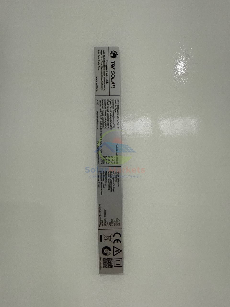 Сонячна батарея 470Вт N-type, Dual-glass Monofacial, TWMNH-48HW470, Tongwei TWMNH-48HW470 фото