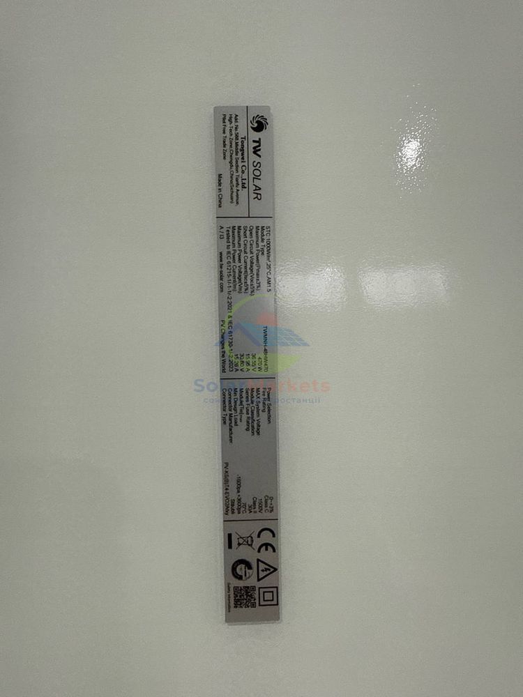 Сонячна батарея 470Вт N-type, Dual-glass Monofacial, TWMNH-48HW470, Tongwei TWMNH-48HW470 фото